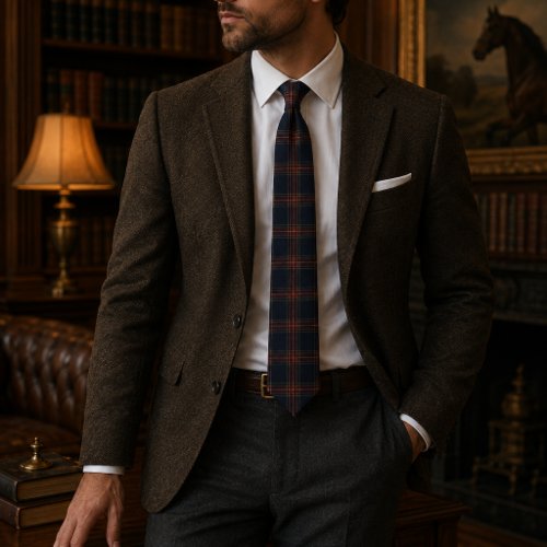 Heritage Burgundy Tartan Plaid | Luxury Old Money  Neck Tie
