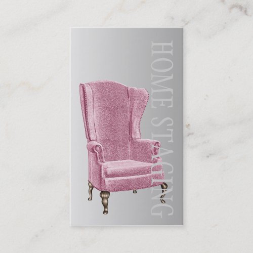 Heritage Chair Home Stager Interior Designer Business Card