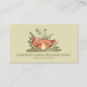 Heritage Chicken Farm Business Card