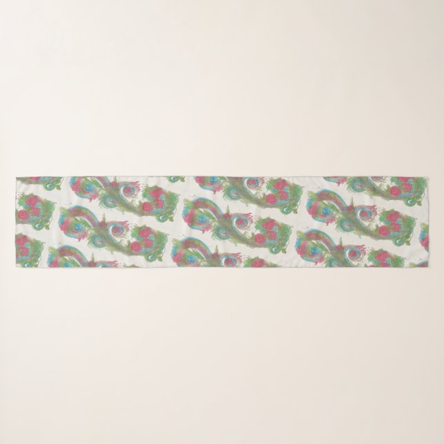 Heritage Chiffon Scarf by Lisa Domenic  (Front (Horizontal))
