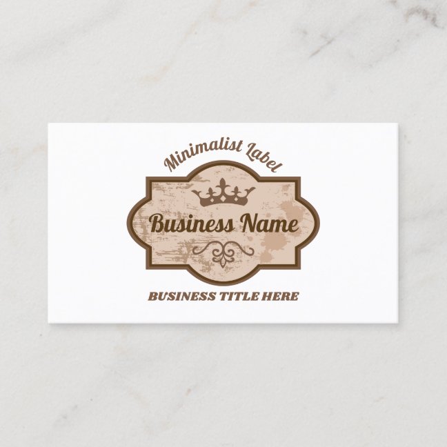 Heritage Dessert Studio Monogram Business Card