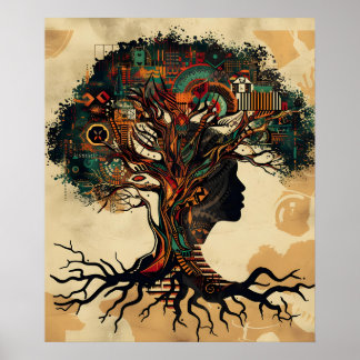 Heritage Echoes: African American Roots Inspired  Poster