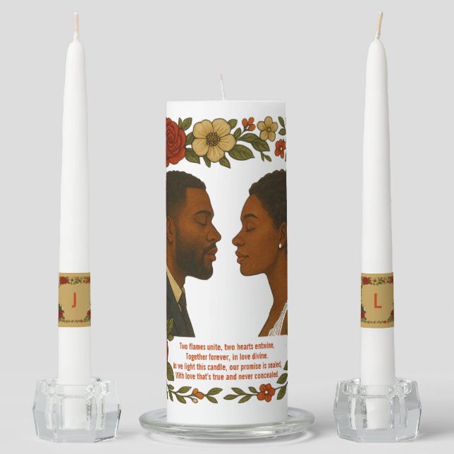 Heritage & Elegance Unity Candle Set (Front)