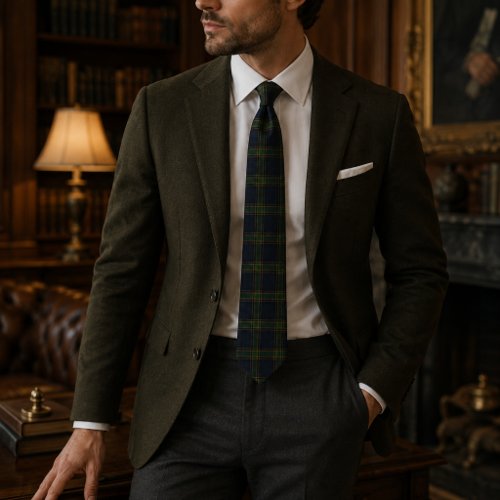 Heritage Evergreen Tartan Plaid | Luxury Winter  Neck Tie