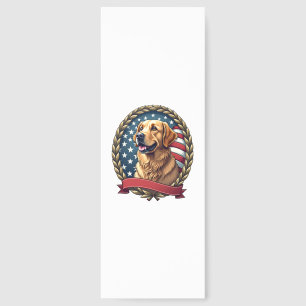 Heritage Golden Retriever Patriotic Vintage Tee Bookmarks