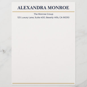 Heritage Luxury Real Estate Letterhead