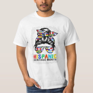 Heritage Month Flags Messy T-Shirt