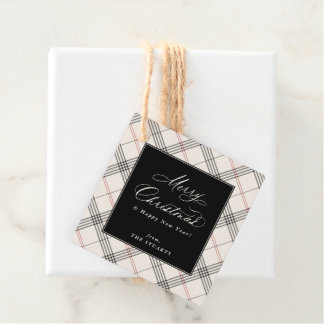 HERITAGE | Neutral Tartan Christmas Favor Tags
