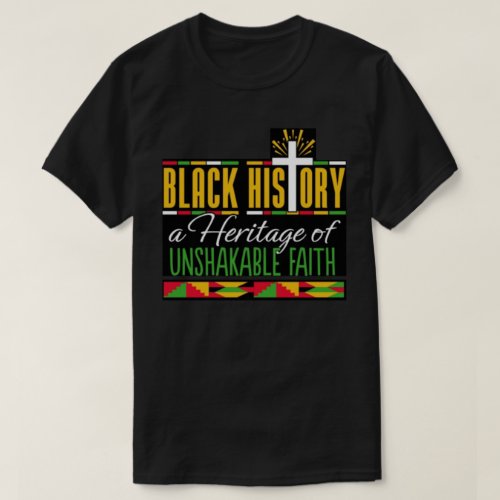 Heritage Of Unshakable Faith BHM T_Shirt