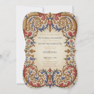 Heritage | Renaissance Baroque Ornate Wedding Invitation