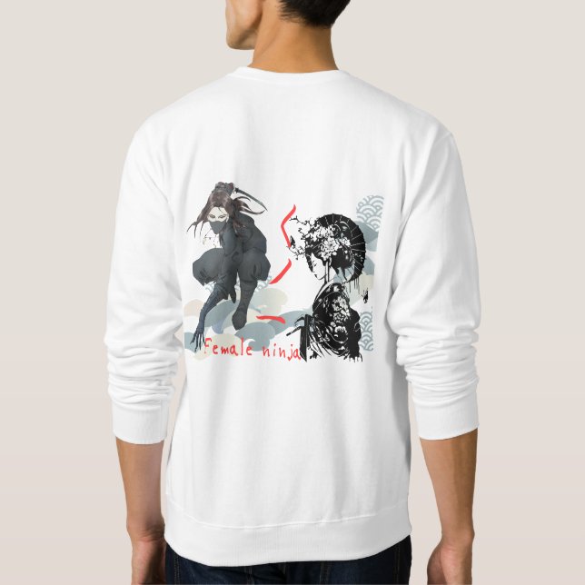 Heritage Stealth: Vintage Kunoichi Graphic Tee (Back)