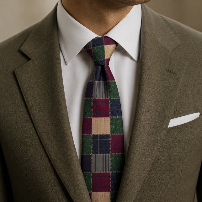Heritage Tartan Patchwork  Neck Tie (Creator Uploaded)