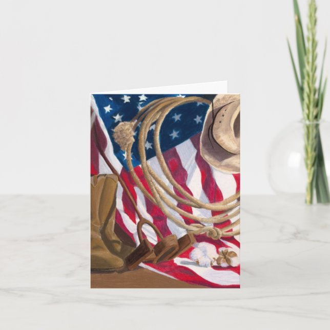Heritage Western American Notecard by Tiffany Shed (Front)