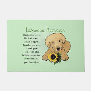 Heritage Yellow Lab Puppy  Doormat