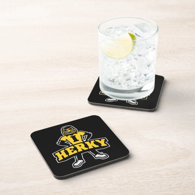 Herky Mascot Beverage Coaster (Right Side)