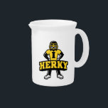 Herky Mascot Beverage Pitcher<br><div class="desc">Check out these official UI products. All of these products are customizable so you can add your class year,  name,  or sport. Personalize your Iowa University merchandise on Zazzle.com!  You can find something here to show off your Hawkeye pride every day!</div>
