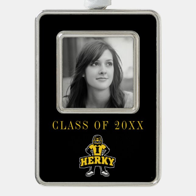 Herky Mascot Christmas Ornament (Front)