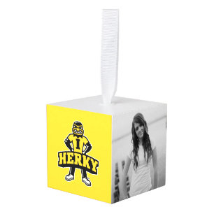 Herky Mascot Cube Ornament