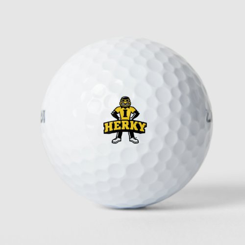 Herky Mascot Golf Balls