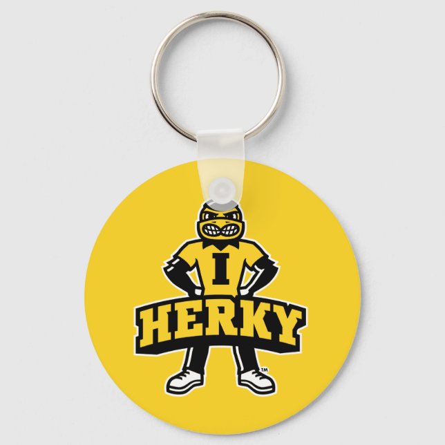 Herky Mascot Keychain (Front)