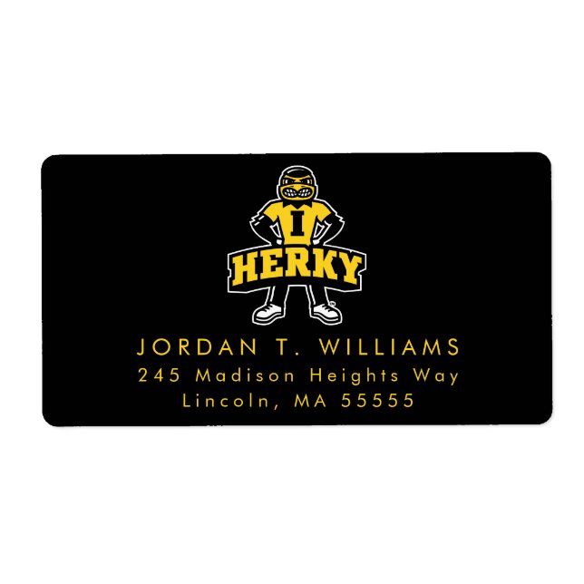 Herky Mascot Label (Front)