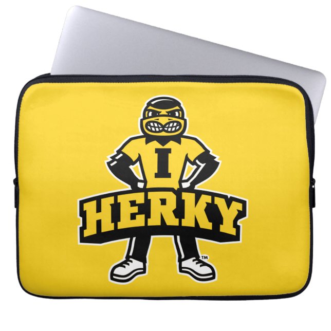 Herky Mascot Laptop Sleeve (Front)