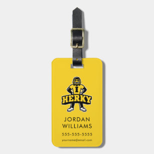 Herky Mascot Luggage Tag
