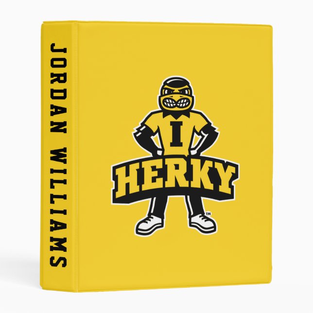 Herky Mascot Mini Binder (Front/Spine)