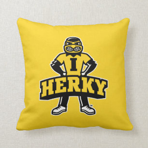 Herky Mascot Throw Pillow