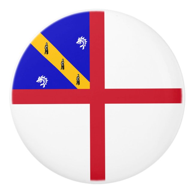 Herm Flag Ceramic Knob (Front)
