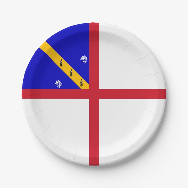 Herm Flag Paper Plates (Front)