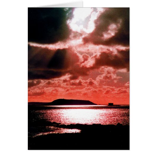 HERM ISLAND AT SUNSET CARDS (Front)