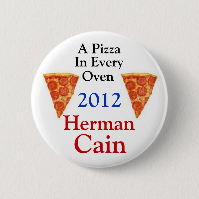 Herman Cain 2012 Button (Front)