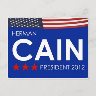 Herman Cain 2012 Postcard