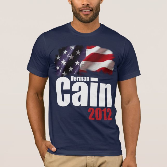 Herman Cain 2012 T-Shirt (Front)