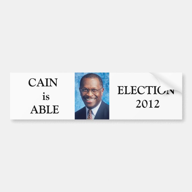 Herman Cain Bumper Sticker (Front)