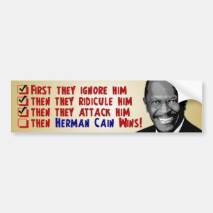 Herman Cain for President 2012 Bumper Sticker