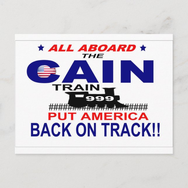 Herman Cain Postcard (Front)