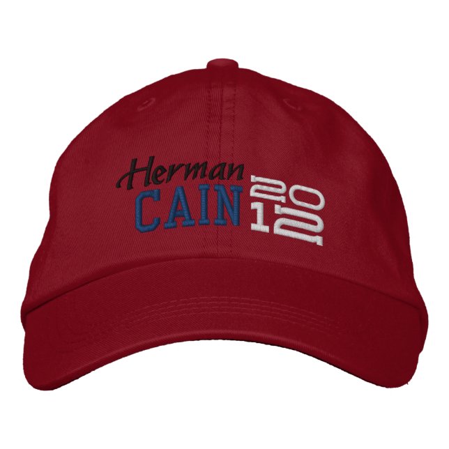 Herman Cain Twenty Twelve 2012 Embroidered Baseball Hat (Front)
