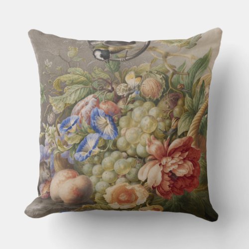 Herman Henstenburgh _ Still Life With Flowers Throw Pillow