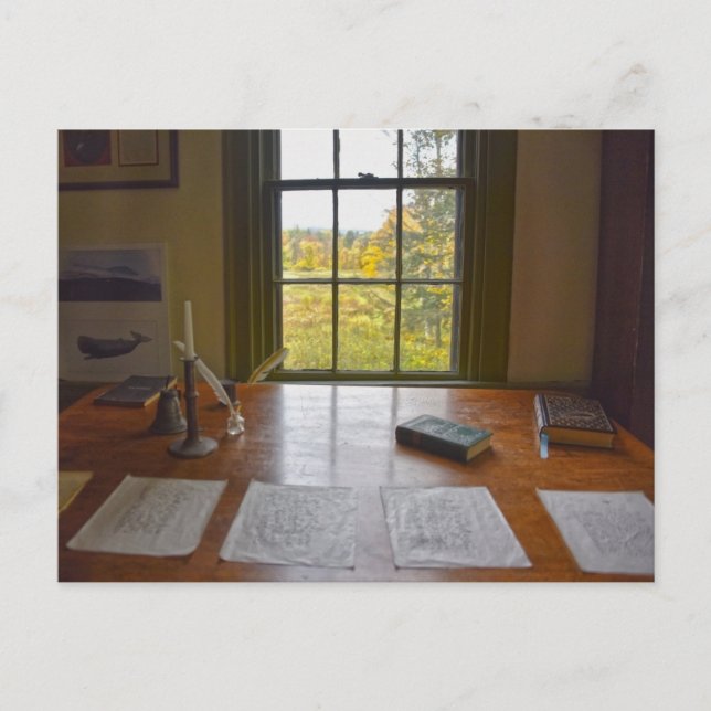 Herman Melville's Window, Massachusetts Postcard (Front)