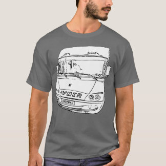 Herman the Hymer Motorhome Front Ink T-Shirt