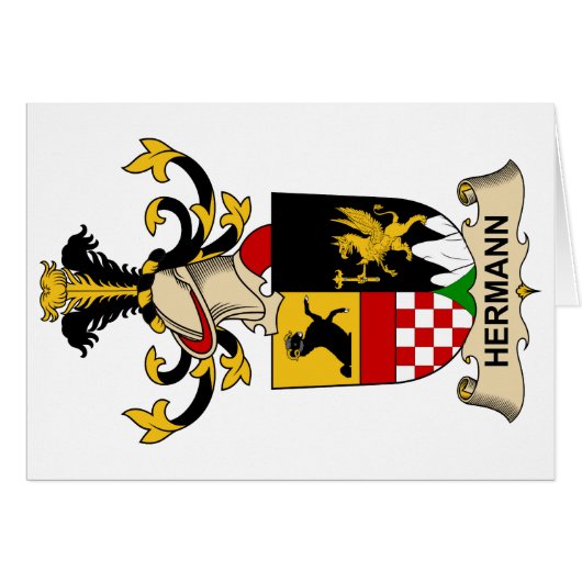 Hermann Family Crest Cards (Front Horizontal)
