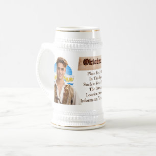 Hermann's Oktoberfest Rustic PERSONALIZED Beer Stein