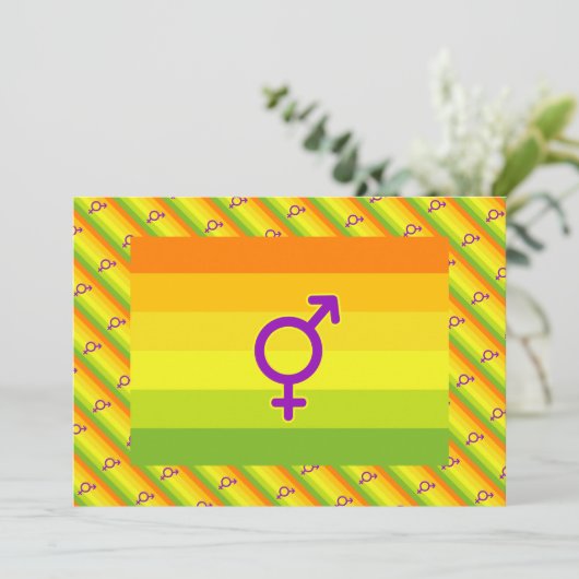 HERMAPHRODITE PRIDE FLAG (Standing Front)