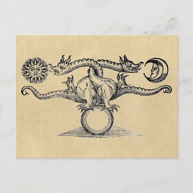 Hermes Bird Alchemy Postcard (Front)