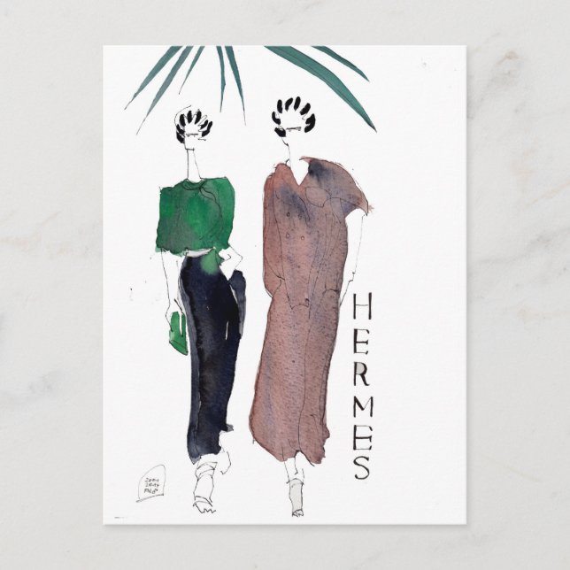 Hermes Fashion Postcard by PARISDREAMTIME (Front)