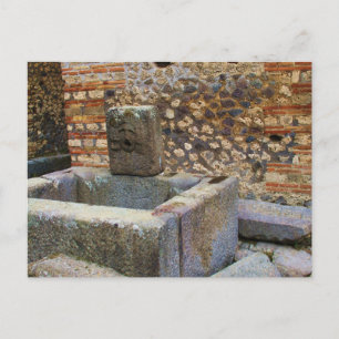 Hermes Fountain, Pompeii Postcard