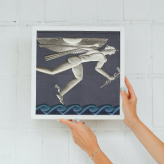 Hermes - Herald of the Greek Gods in NYC Faux Canvas Print