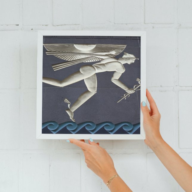 Hermes - Herald of the Greek Gods in NYC Faux Canvas Print (Creator Uploaded)